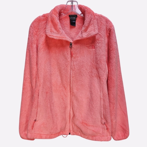 The North Face Jackets & Blazers - The North Face Fuzzy Cozy Plush Fleece Jacket Vibrant Unique Rare Neon Coral